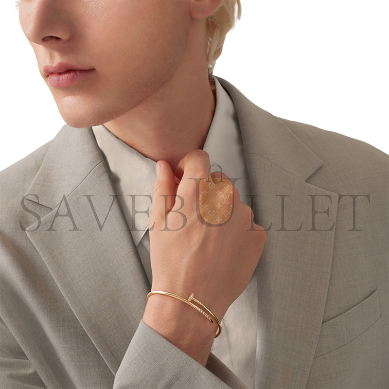 CARTIER JUSTE UN CLOU BRACELET, SMALL MODEL, REVERSE-SET DIAMONDS CRB6091917